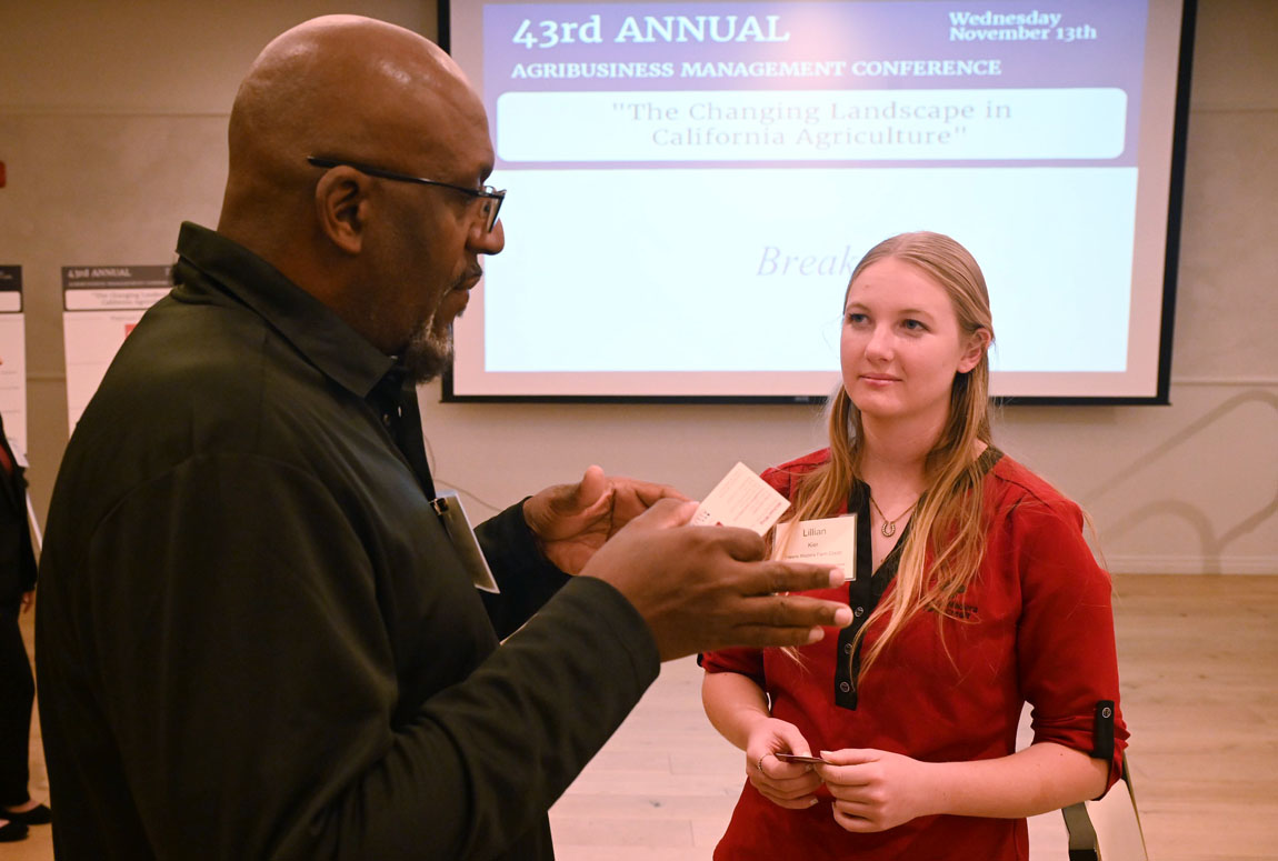 Lilly Kier with Fresno Madera Farm Credit co-employee