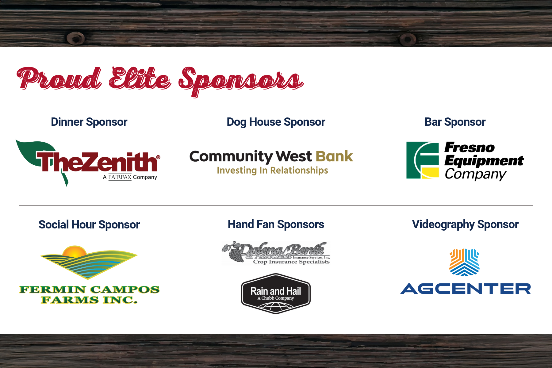 BBQ Elite Sponsors