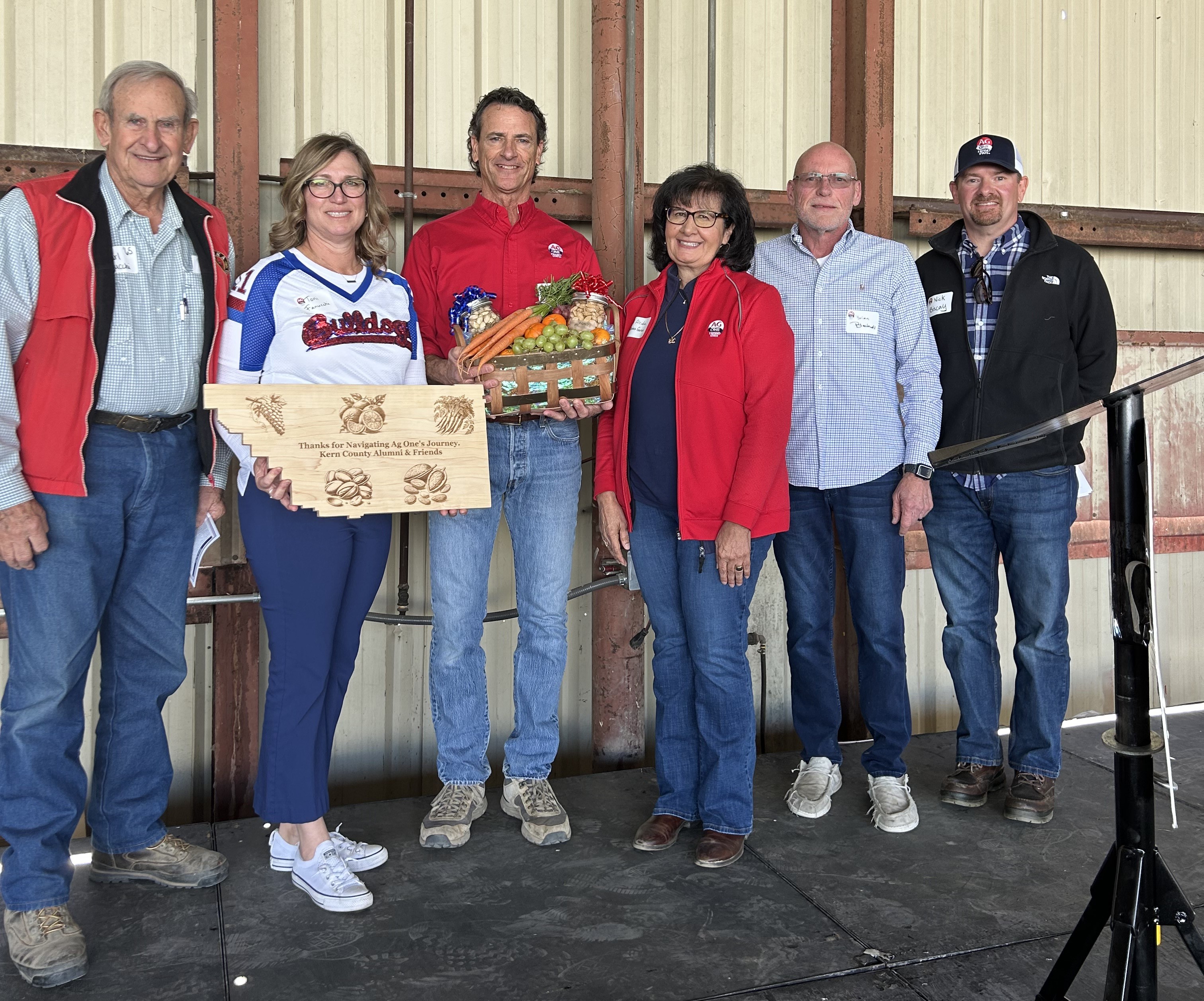 Alcidia Freitas Gomes being honored at the 2024 Ag One Kern County Alumni and Friends Luncheon