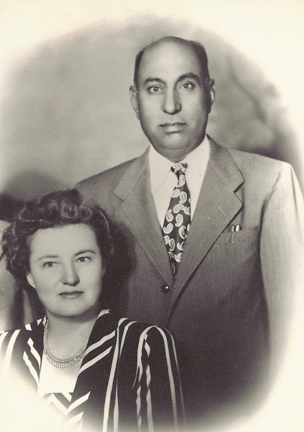 portrait of Connie and Mehar Singh