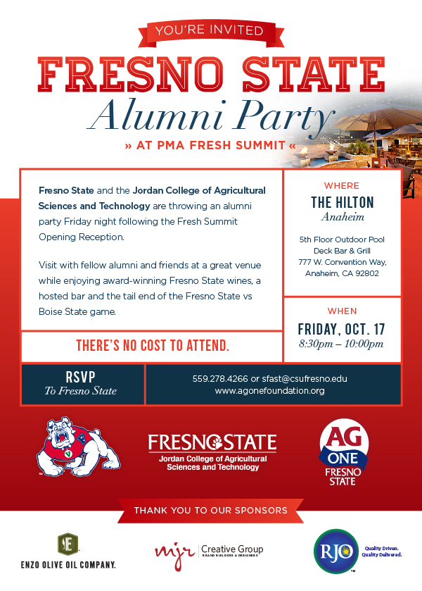 Fresno State Social at PMA Invitation