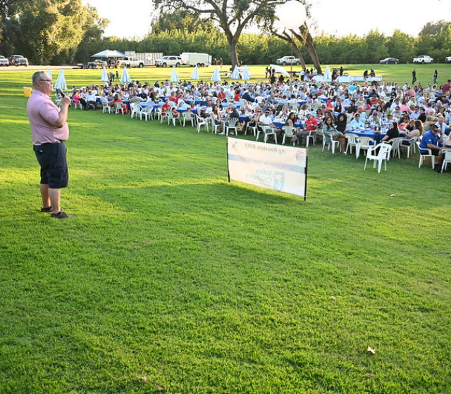 Ron Speaking at the Ag Boosters BBQ in 2023.