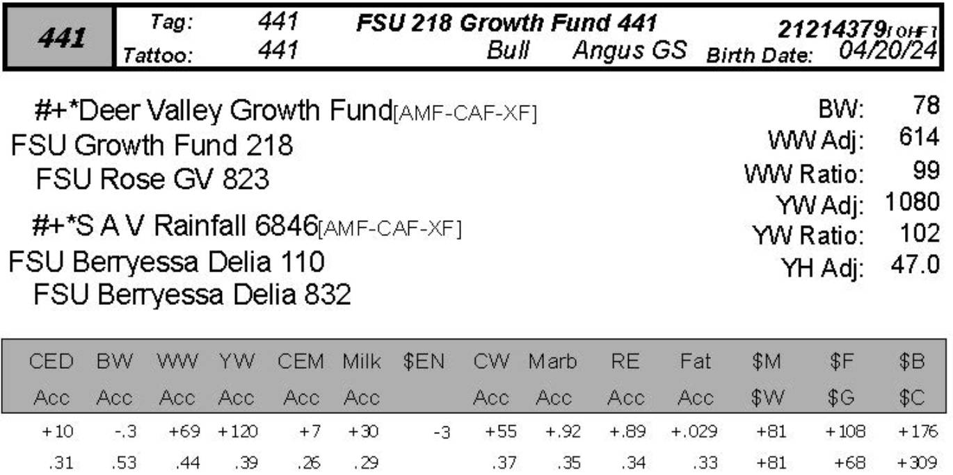 bull FSU 441 data sheet