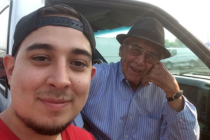 Daniel Olmos & his grandfather