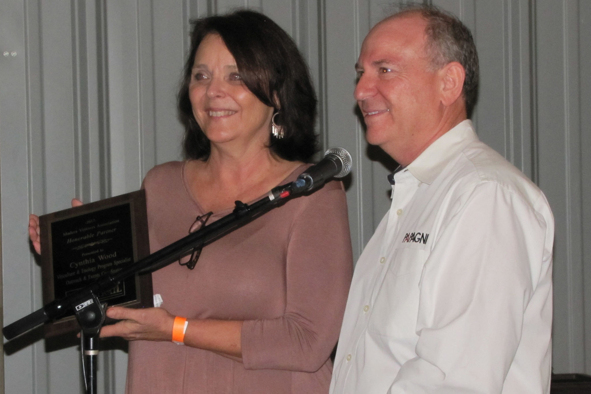 Cynthia Wood - area vintners award
