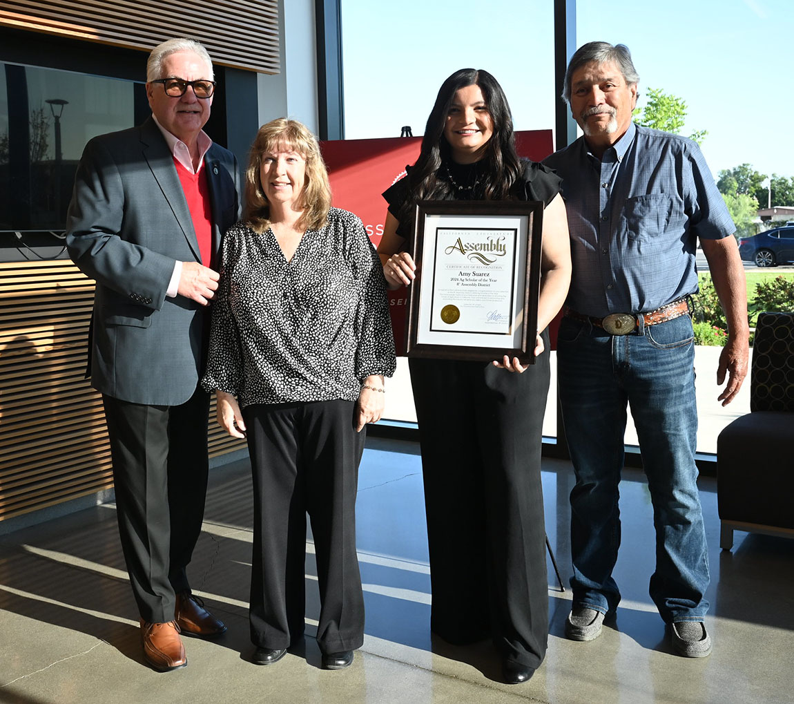 Jim Patterson and students at Ag Scholar Awards