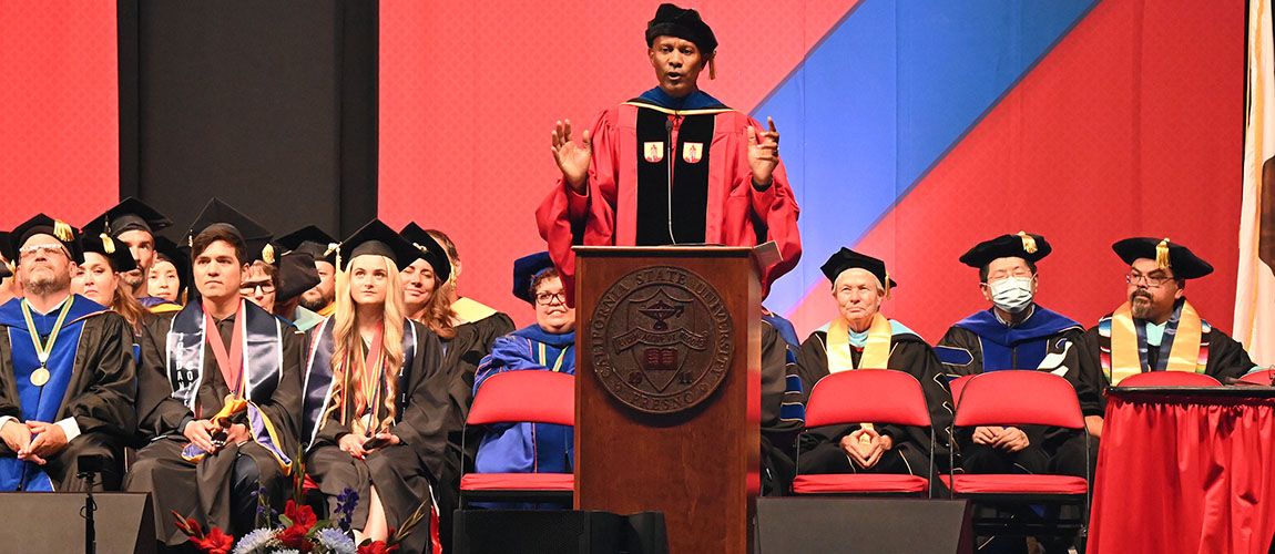Jordan College, Dean's Medalists and Students at commencement.