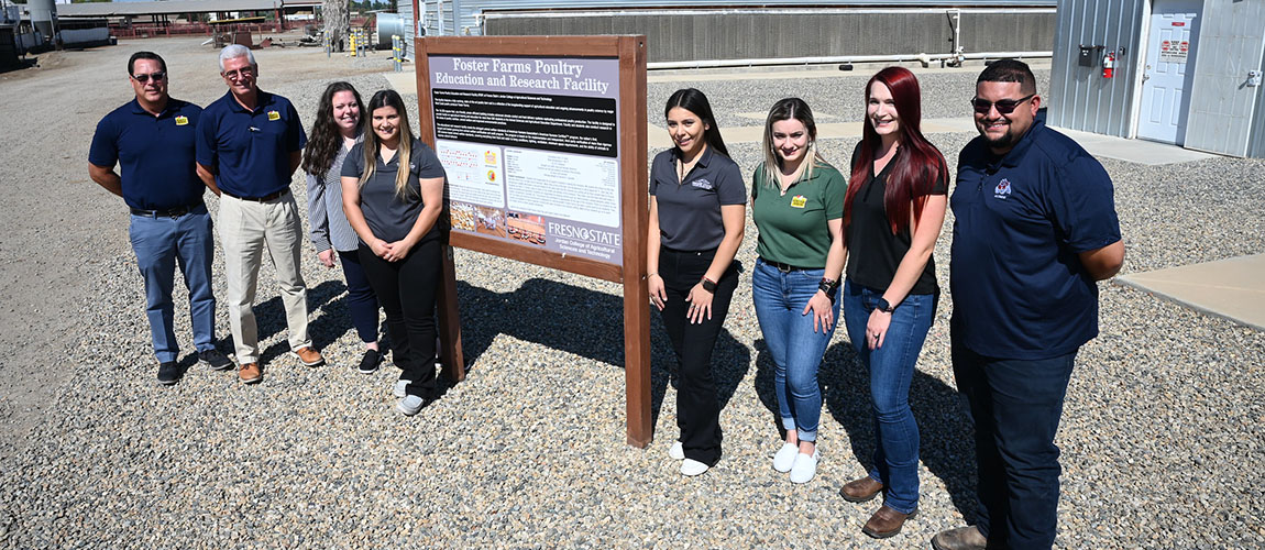 Donnie Smith visits the campus poultry education and research center.