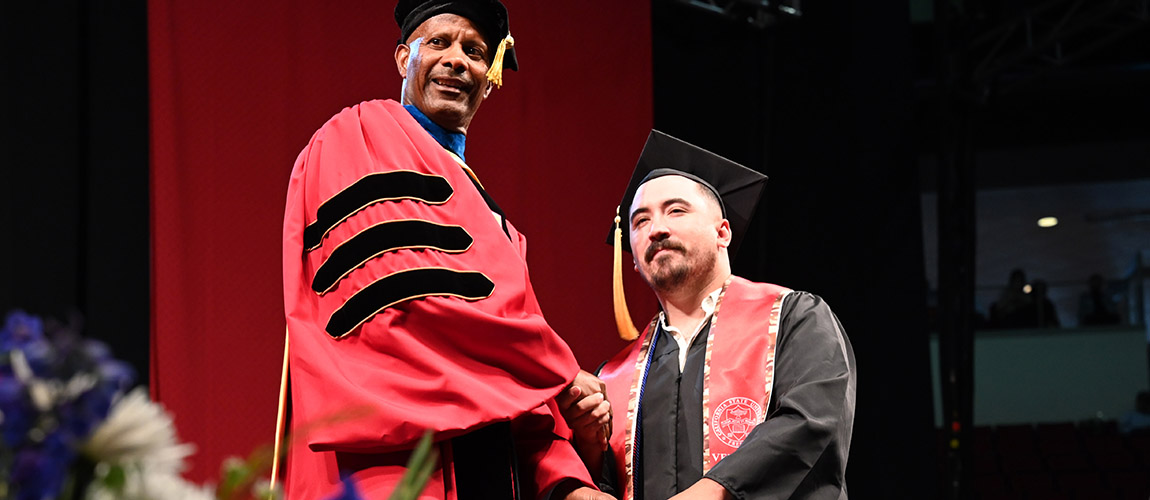 Nick Lara at graduation