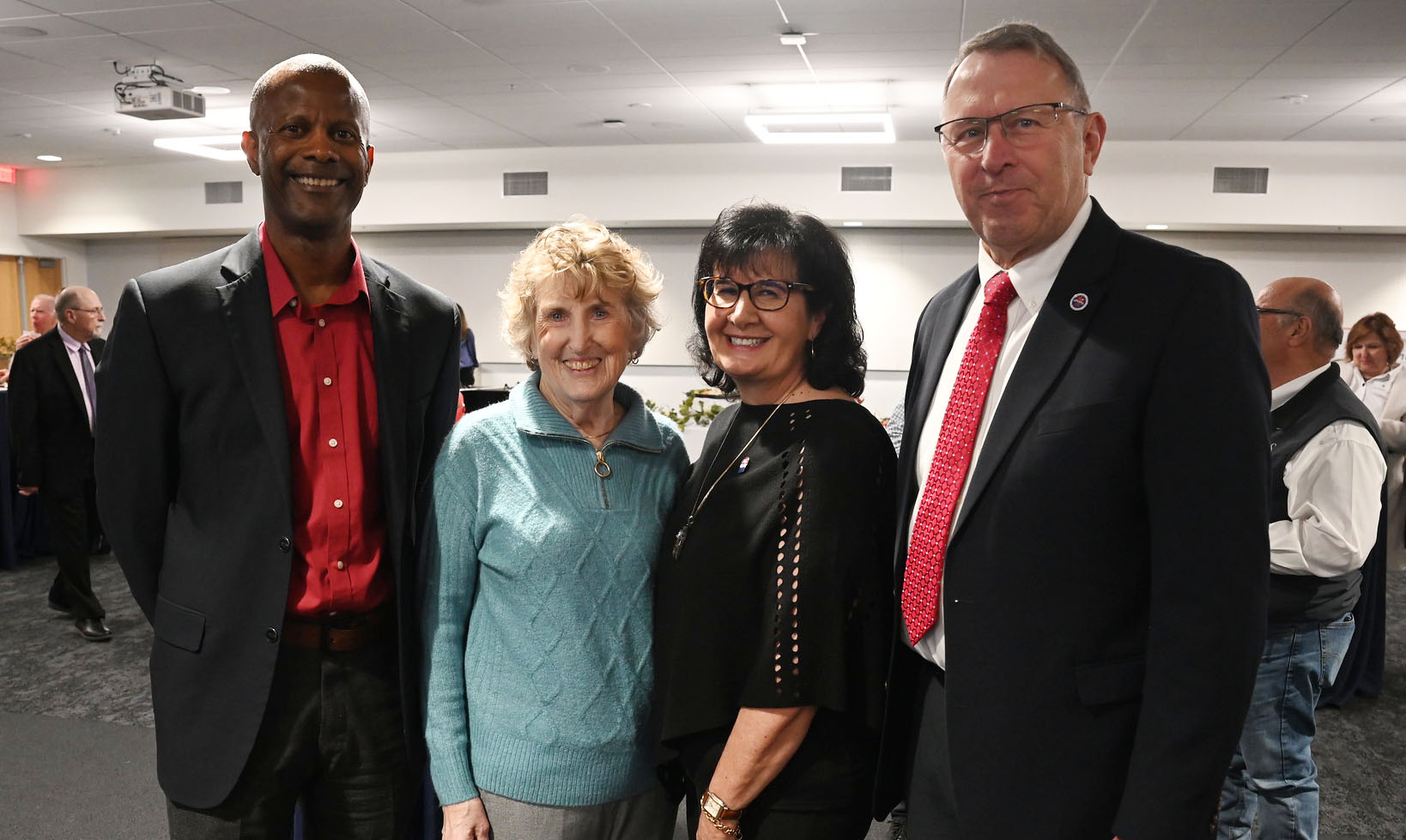 Jordan College current and former Deans with Alcidia Freitas Gomes at her retirement event