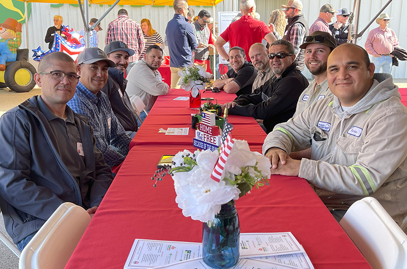 Attendees enjoying lunch at past event